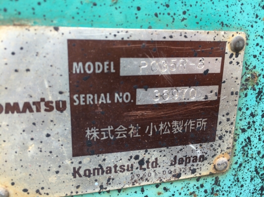 รถแมคโค PC35R-8 มือสองนอก