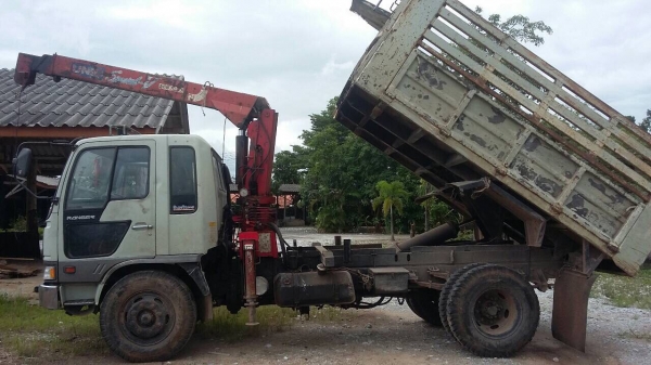 6 ล้อดั้มติดเครน 168 แรง FE172-10 เครน 3 ตัน ท้องปลิง V หัวสิงค์ สภาพดี พร้อมใช้ เล่มพร้อม