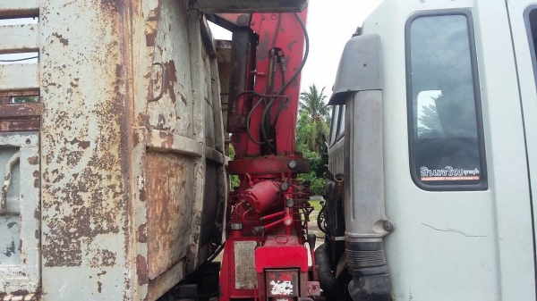 6 ล้อดั้มติดเครน 168 แรง FE172-10 เครน 3 ตัน ท้องปลิง V หัวสิงค์ สภาพดี พร้อมใช้ เล่มพร้อม