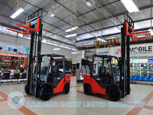 ขายรถโฟล์คลิฟท์มือสอง TOYOTA รุ่น 8FD30 ราคา 495,000 บาท นำเข้าจากประเทศญี่ปุ่น 100\% ไม่เคยใช้งานในไทย