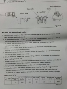 บล็อคลม ยี่ห้อ ASHITA ขนาด 1 นิว พร้อมหัวบล็อค 4 หัว สำหรับถอดล้อรถ 6 และ 10 ล้อ