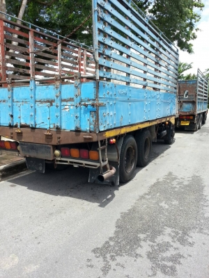 ขายรถบรรทุก 10 ล้อรั้วไม้ MITSUBISHI FN215K เครื่อง 6D-16 160 แรงม้า ราคา 330000