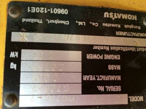 ขายรถแบคโฮ KOMATSU pc200-7 เอกสารเล่มทะเบียนไฟฟ้าครบ ราคา1,650,000