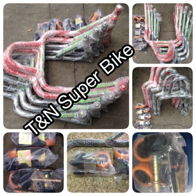 ขายสแตรน.ยกรถสุดคุ้มครับแข็งแรงทนทานในชุดมีตัวยกให้2แบบครับ ทั้งแบบยกสปูน กับ ตัวยกแบบรองใต้สวิงอาร์ม