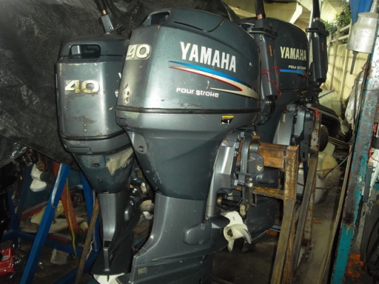 เครื่องเรือ yamaha 40hp fourstroke นำเข้าเก่าญี่ปุ่น