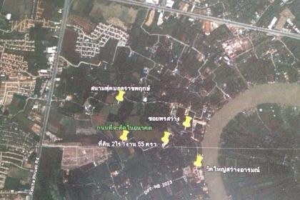 ขายที่ดิน 5ไร่  55 ตารางวา ใกล้ถนนราชพกษ์ หลังโรงเบียร์ฮอลแลนล์ ทำเลดี มีถนนตัดผ่าน ขาย ไร่ละ 7 ล้าน ติดต่อ 0811160919
