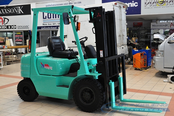 ขายรถโฟล์คลิฟท์มือสอง MITSUBISHI รุ่น FG20  ราคา 185,000 บาท นำเข้าจากประเทศญี่ปุ่น 100\% ไม่เคยใช้งานในประเทศไทย