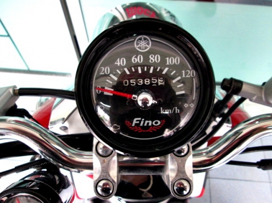 Fino ps สีดำแดงขาว สียอดนิยมจริงๆ รถเดือน กันยายน ปี 57 ไมล์ 5 พันโล  แถม 3 รายการ 26900