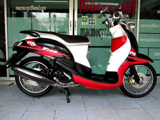 Fino ps สีดำแดงขาว สียอดนิยมจริงๆ รถเดือน กันยายน ปี 57 ไมล์ 5 พันโล  แถม 3 รายการ 26900