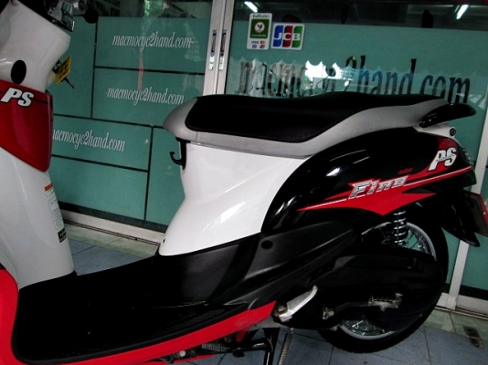 Fino ps สีดำแดงขาว สียอดนิยมจริงๆ รถเดือน กันยายน ปี 57 ไมล์ 5 พันโล  แถม 3 รายการ 26900