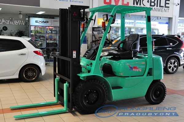 ขายรถโฟล์คลิฟท์มือสอง MITSUBISHI รุ่น FG20  ราคา 175,000 บาท นำเข้าจากประเทศญี่ปุ่น 100\% ไม่เคยใช้งานในประเทศไทย