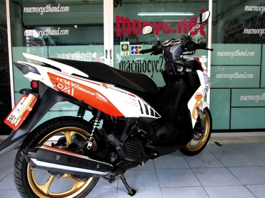 Nouvo sx สีส้มขาว ลาย Real madrid Edition ตัวท๊อป ล้อแมกซ์สีทองหายาก รถเดือน ก.ย.ปี 57 ไมล์ 4 พันโล ฟรีโอน 38900 Nouvo sx สีส้มขาว ลาย Real madrid Edition ตัวท๊อป ล้อแมกซ์สีทองหายาก รถเดือน ก.ย.ปี 57 ไมล์ 4 พันโล ฟรีโอน 38900