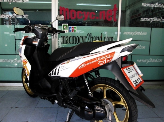 Nouvo sx สีส้มขาว ลาย Real madrid Edition ตัวท๊อป ล้อแมกซ์สีทองหายาก รถเดือน ก.ย.ปี 57 ไมล์ 4 พันโล ฟรีโอน 38900 Nouvo sx สีส้มขาว ลาย Real madrid Edition ตัวท๊อป ล้อแมกซ์สีทองหายาก รถเดือน ก.ย.ปี 57 ไมล์ 4 พันโล ฟรีโอน 38900