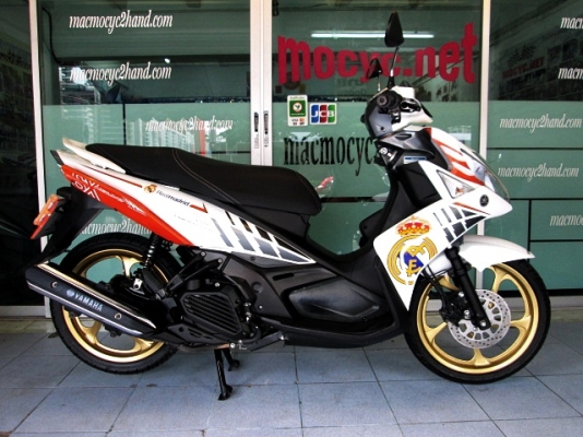 Nouvo sx สีส้มขาว ลาย Real madrid Edition ตัวท๊อป ล้อแมกซ์สีทองหายาก รถเดือน ก.ย.ปี 57 ไมล์ 4 พันโล ฟรีโอน 38900 Nouvo sx สีส้มขาว ลาย Real madrid Edition ตัวท๊อป ล้อแมกซ์สีทองหายาก รถเดือน ก.ย.ปี 57 ไมล์ 4 พันโล ฟรีโอน 38900