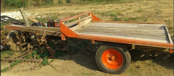 รถไถนาเดินตามโครงสยามคุโบต้า คลัซคู่พร้อมใช้ สภาพดีมาก พร้อมพ่วงเทลเลอร์