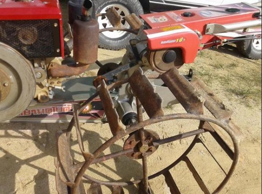 รถไถนาเดินตามโครงสยามคุโบต้า คลัซคู่พร้อมใช้ สภาพดีมาก พร้อมพ่วงเทลเลอร์