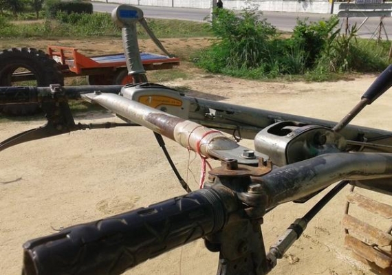 รถไถนาเดินตามโครงสยามคุโบต้า คลัซคู่พร้อมใช้ สภาพดีมาก พร้อมพ่วงเทลเลอร์