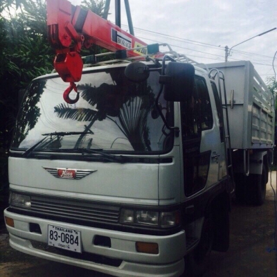 ขาย หกล้อติดเครน 3 ตัน กระบะดั้มได้ ยาง900