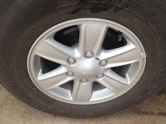 ขายล้อแม็ก ออลนิว อีซูซุ ดีแมค ขอบ 16 พร้อมยาง บริดสโตน 245/70/16 ปี 12