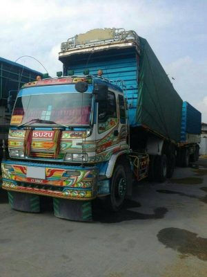 พ่วงแม่ลูกดั๊มพ์ ยี่ห้อ ISUZU 320 แรงม้า ปี 2550