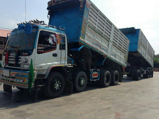 พ่วงแม่ลูกดั๊มพ์ ยี่ห้อ ISUZU 320 แรงม้า  ปี 2549