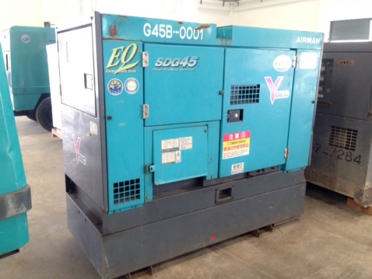 เครื่องปั่นไฟ AIRMAN SDG45S EQ (45kva) นำเข้าจากญี่ปุ่น สนใจโทร. 080-6565422 (หนิง)