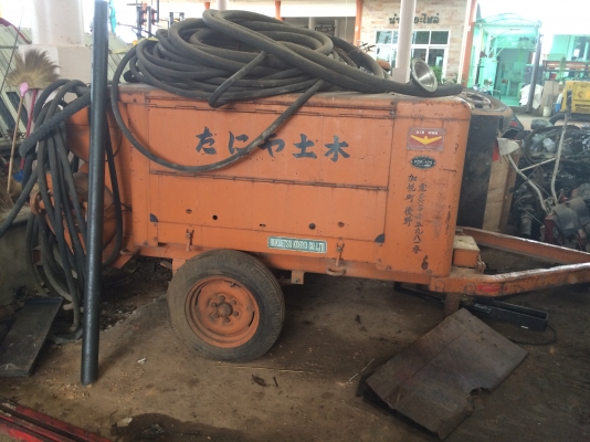 ปั๊มลม Airman พร้อมพ่วงลาก เช็คระบบแล้ว