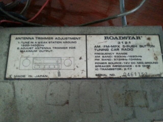 ขายวิทยุroadstarสำหรับขาเรโทร