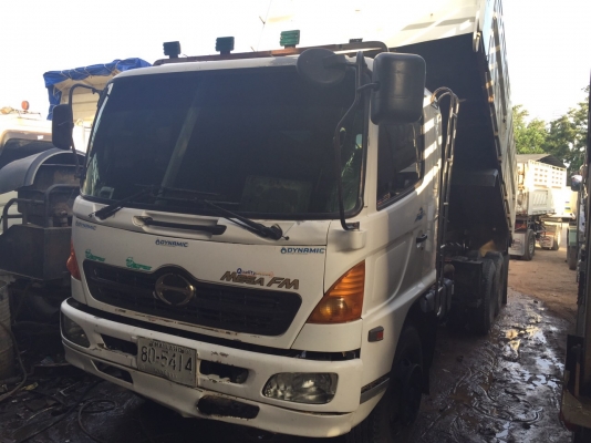 10 ล้อดั้ม 260 แรง HINO FM1ANLD รถปี 2550 รถใช้น้อย 1.4 แสนกว่า เครื่องดี คัสซีสวย ยางสวย