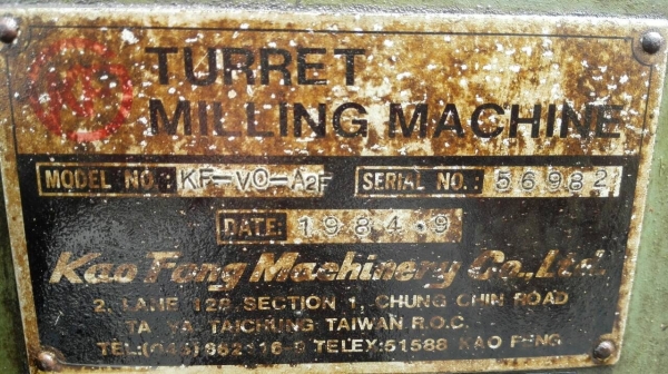 Sale>>มิลลิ่งตั้งโต้ะ KAO FONG ใต้หวัน คอปรับอาศาได้ โทร 089-2499-123 นครปฐม