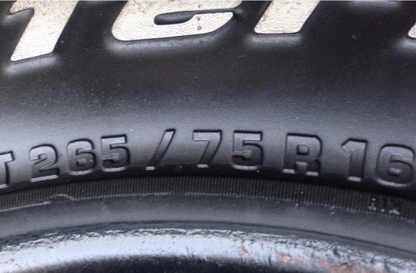 ยาง All BF goodrich 265 75 16 สิ้นปี10 พร้อมใช้งาน ราคาไม่แพง