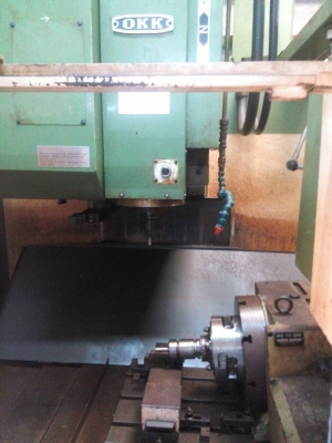 ขาย CNC MACHINING 4 แกน OKK FANUC OMC BT40 , SPEED 8,000 RPM. ระยะวิ่งเต็มที่ x,y,z : 550*400*420 mm. เทสระบบแล้ว เครื่องสภาพดี พร้อมใช้งานครับ