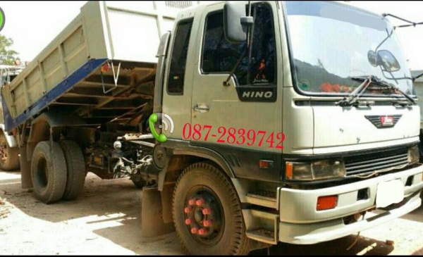 ขายรถดั้มพ์ 6ล้อ ขนาดใหญ่ HINO 195 แรงม้า