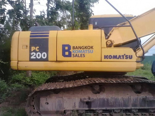 Komatsu PC200-7,แม็กโครมือสอง, รถสวยเต็มทำงาน 6300 ชม.
