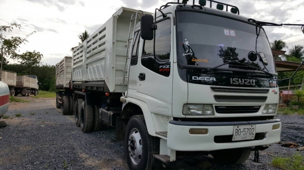 ขายรถบรรทุก 18 ล้อพ่วงแม่ลูกดัมพ์ ISUZU DECA 270 แรงม้าปี 2549 ลูกพ่วงสามมิตร 2 เพลา ราคา 2100000