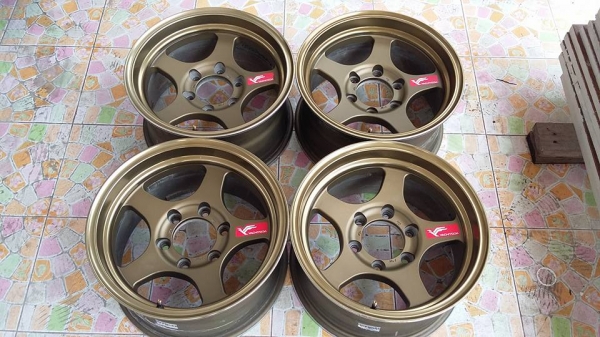 ขายล้อหล่อ xt-9 ขนาด 16x8 off - 0 สีน้ำตาลไหม้ 1 ชุดครับ