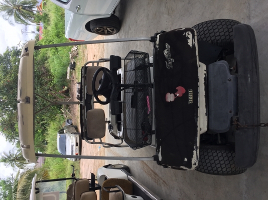 รถกอล์ฟ Yamaha. ใช้เครื่องยนต์. ขับใช้งานได้ปกติ