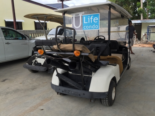 รถกอล์ฟ Yamaha. ใช้เครื่องยนต์. ขับใช้งานได้ปกติ