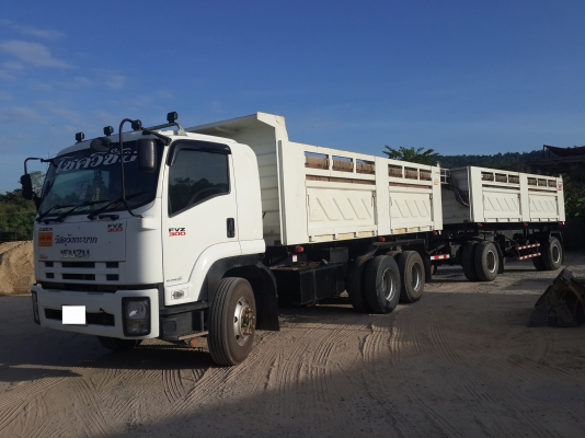 ขาย รถพ่วงดัมพ์แม่ลูก 18 ล้อ Isuzu Deca FVZ 300