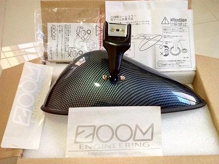 ขายกระจกมองหลัง ZOOM ดำเครฟล่า ราคา 1,200 บาท