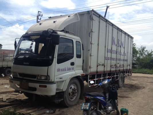 ISUZU 6 ล้อ FTR. ยูโรวันปี41. 7.30ม คัชชีสวยตลอดเส้นตู้สิบบานไม่มีเสากลาง