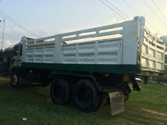 ขาย MITSUBISHI FUSO 527 TF  220 แรง สองเพลาดั๊ม กระบะเหล็ก