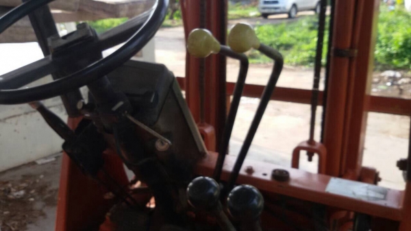 ขาย65,000บาท))รถยก มิตซูบิชิ 1.5ตัน. กะบอกคู่ เสาสูง3เมตร เครื่องเบนชิล