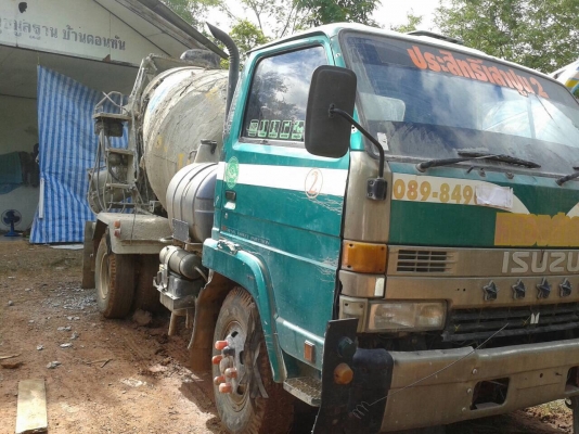ขายรถโม่ปูน 2.5 คิว 6 ล้อ ISUZU NRR เครื่อง 6HE1 195 แรงม้า คัสซีสวยตลอดเส้น เฟืองท้ายใหญ่ พาวเวอร์ เอกสารสัญญาซื้อขาย