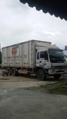 ISUZU-เดทก้าปี.42-เครื่อง.6HH1.NGVตู้3บาน.หัวเดิมบาง.ครัชซีสวย