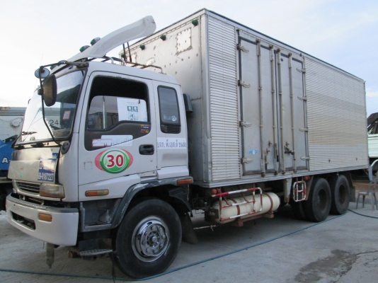 ISUZU-เดทก้าปี.42-เครื่อง.6HH1.NGVตู้3บาน.หัวเดิมบาง.ครัชซีสวย