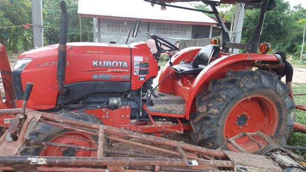 L4708DT+ใบมีดดันดิน+ผานพรวน   รถไร่เดิมๆใช้งานน้อย 435,000บ.