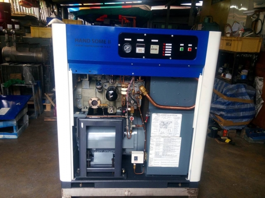 ขาย HAND SOME II SCREW COMPRESSOR HM15-A-5 เครื่องพร้อมใช้งาน รับประกัน 1 ปี พร้อมเซอร์วิส 1ปี