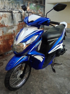 Mio125i รถปี56 สีน้าเงิน-ขาว พร้อมเล่ม หัวฉีดประหยัดน้ำมัน สวยๆครับ