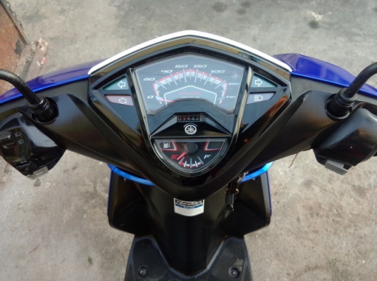 Mio125i รถปี56 สีน้าเงิน-ขาว พร้อมเล่ม หัวฉีดประหยัดน้ำมัน สวยๆครับ